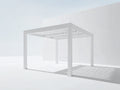Pergola da giardino - Alluminio - 300 x 300 x 250 cm - Bianco - Stile minimalista