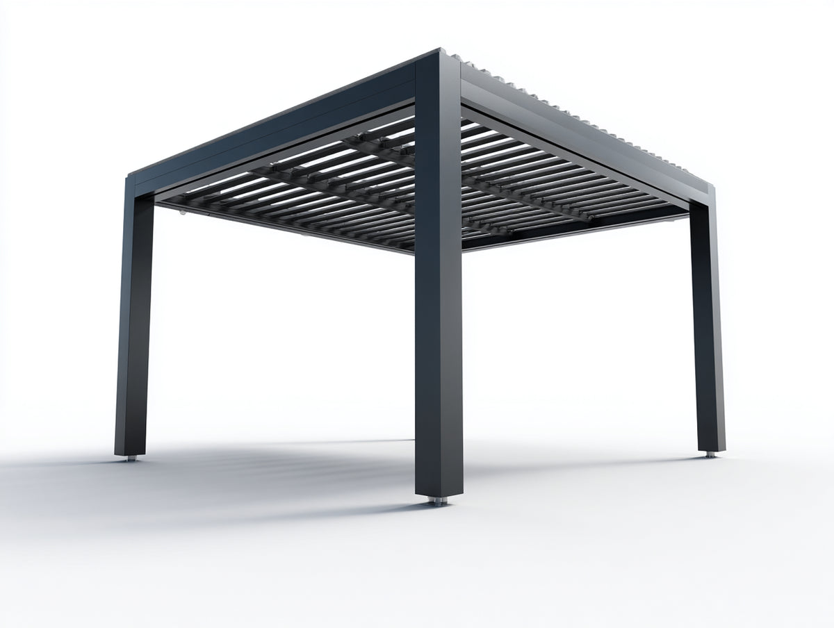 Pergola da giardino - Alluminio - 400 x 300 x 250 cm - Antracite - Stile industriale