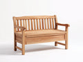 Panche da giardino - Legno massello - 125x60x88 cm - Naturale - Stile classico con contenitore integrato