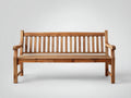 Panche da giardino - Legno massello - 150x60x90 cm - Marrone - Stile classico con schienale a listelli