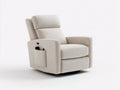 Poltrona reclinabile - Tessuto-Metallo - 90 x 84 x 103 cm - Crema - Stile moderno