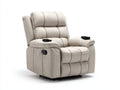 Poltrona reclinabile - Tessuto-Metallo - 98 x 94 x 108 cm - Beige - Stile moderno